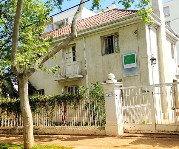 Fachada exterior de Residencia Los Andes, casa colonial en Providencia, Santiago